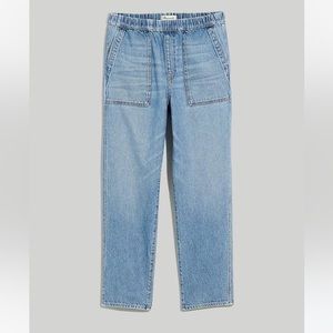 Madewell Pull-On Relaxed Jeans in Beswick Wash size MED